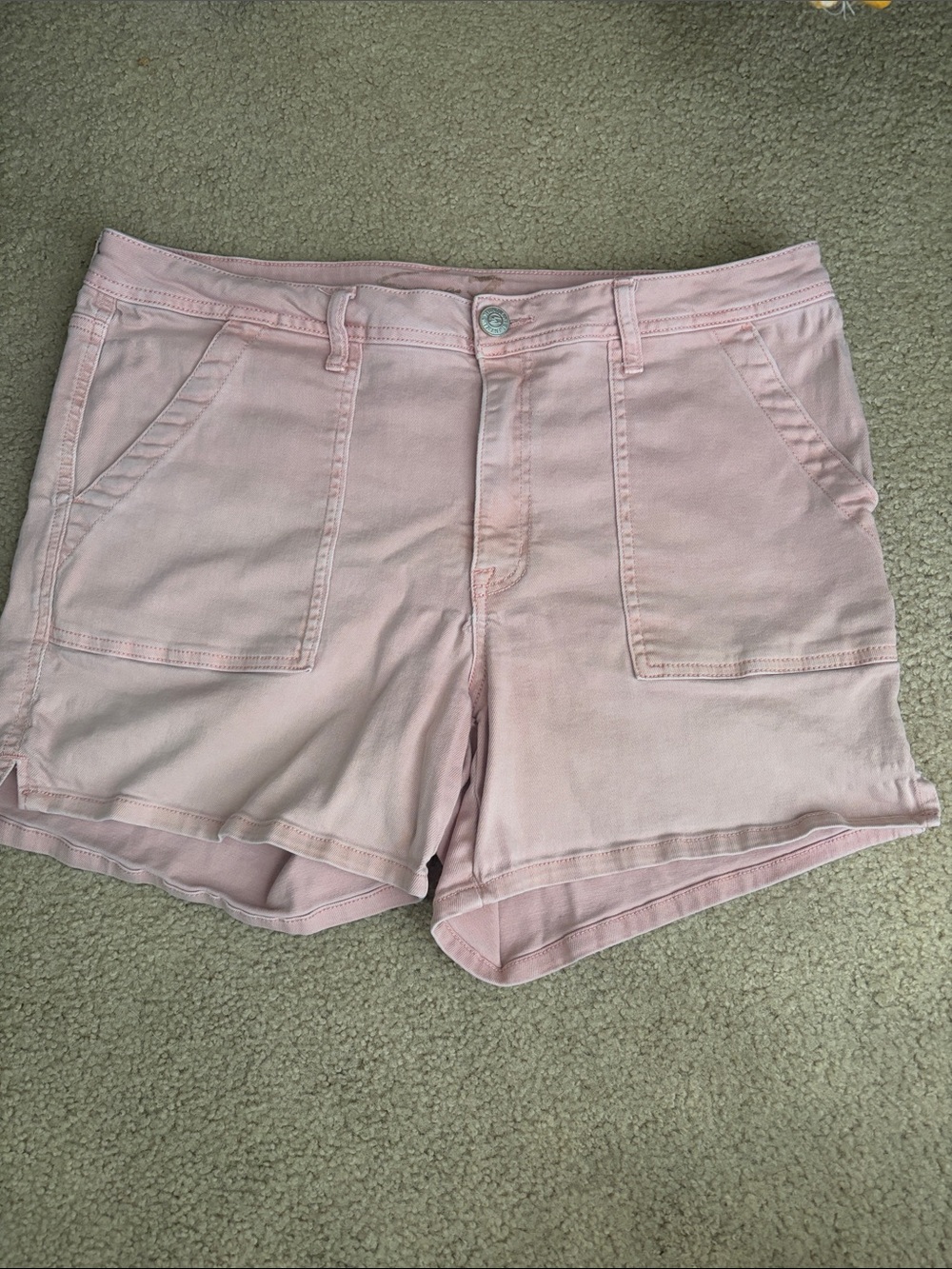Seven7 Light Pink Women's Casual Pocket Shorts